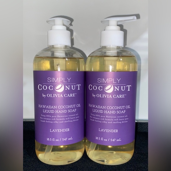 Olivia Care Other - 2pcs Olivia Care Simply Coconut Lavender Scent Vegan Liquid Hand Soap